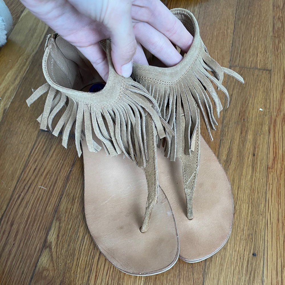 Suede sandals